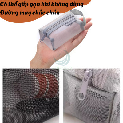 Túi Lưới Đựng Mỹ Phẩm Du Lịch -Túi Đựng Đồ Cá Nhân Lưới Thông Thoáng -Túi Lưới Đa Năng Chống Nhăn – Nhẹ Nhàng & Tiện Lợi -Túi Trang Điểm Lưới Siêu Nhẹ – Cất Gọn Trong Tích Tắc