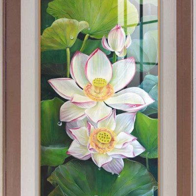 Tranh Đứng Tráng Gương-Tranh Treo Tường Phong Thủy