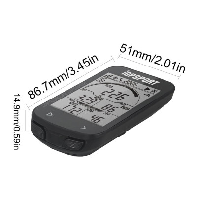 IGPSPORT BSC100S 2.6in Display Cycle Bike Computers Wireless Speedometer Bicycle Digital Stopwatch Cycling Speed Meter