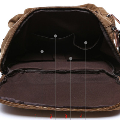 Balo du lịch nam vải canvas cao cấp Dành Cho Đi Học, Dã Ngoại, Đi Phượt, Đựng Laptop (14-17")