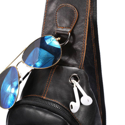 Túi đeo chéo nam DA BÒ THẬT – BEE GEE DCN9333