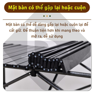 Bàn cắm trại, dã ngoại TSD 53cm đa năng,dễ mang theo, dã ngoại,có thể gập lại 