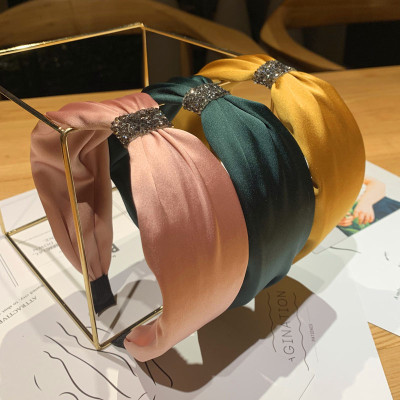 Bờm cài tóc bản to thắt kim tuyến sang trọng BN104