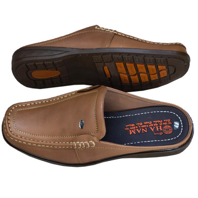 Dép bít mũi nam da bò thật HÀ NAM cao cấp GSB2058