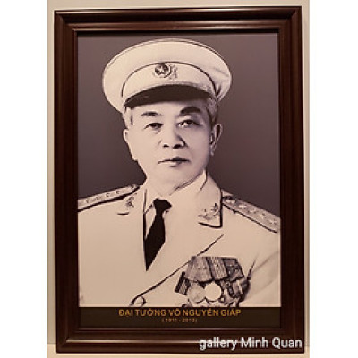 Ảnh chân dung đen trắng -Đại tướng Võ Nguyên Giáp