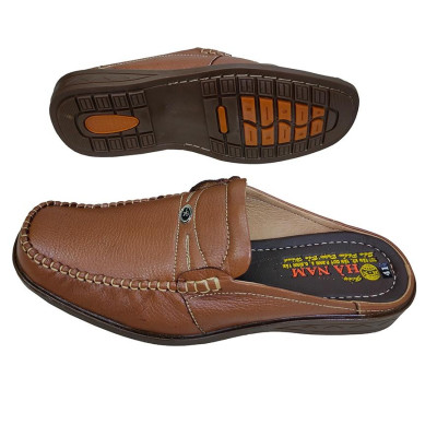 Dép Bít Mũi Nam HÀ NAM Da Bò Thật Cao Cấp GSB20132