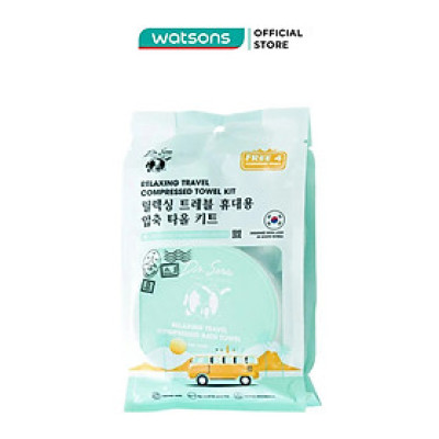 Combo Khăn Nén Dr.Sera Khăn Tắm và Khăn Mặt Du Lịch Tiệt Trùng Đa Năng