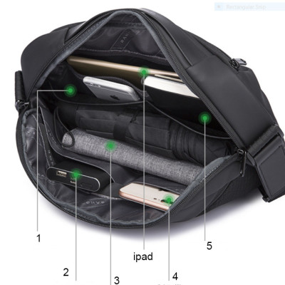 Túi đeo chéo đeo ngực nam cao cấp phong cách mới