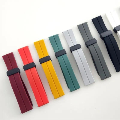 Dây silicon khoá nam châm màu đen dành cho đồng hồ Vivowatch 5