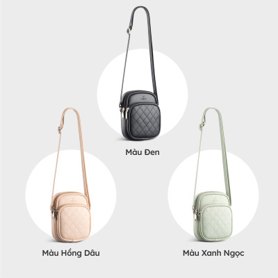 Túi Yuumy ( Thời trang nữ phối ngăn chần chỉ mini - Túi đeo chéo da Seasand YN202 )