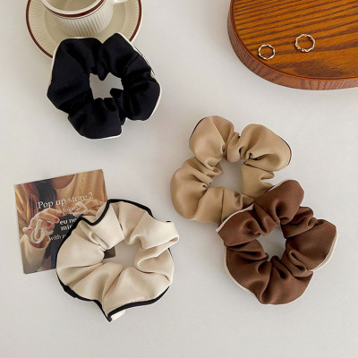 Dây buộc tóc scrunchies NASI gấp sọc loại cao cấp chất liệu vải bền đẹp phong cách hàn quốc thun cột tóc nữ co giãn tốt phụ kiện tóc