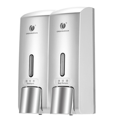 Hộp đựng dầu gội treo tường 2 ngăn bằng chất liệu ABS