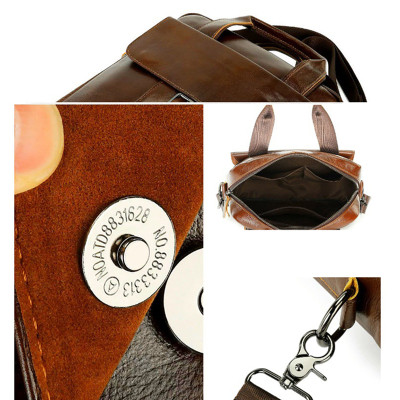 Túi đeo chéo nam DA BÒ THẬT – BEE GEE DCN9355