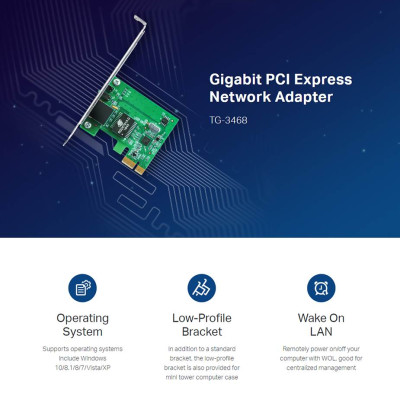 TP-Link  TG-3468 - Card Mạng Gigabit - Hàng Chính Hãng