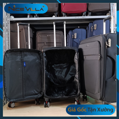 Vali Vải Cao Cấp Khóa Kéo Mở Rộng Size 20/24/28 Inch