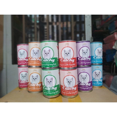 PATE CATCHY DÀNH CHO MÈO LON 400G