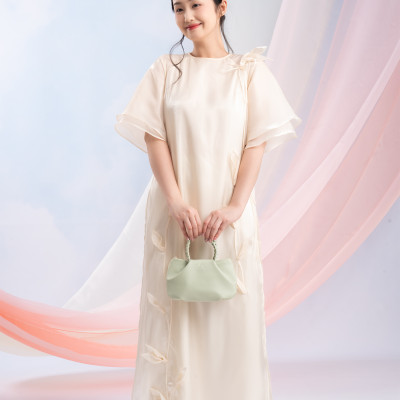 Túi Yuumy ( Thời trang nữ kiểu đám mây size 22  - Túi đeo chéo da Seasand YN257 )