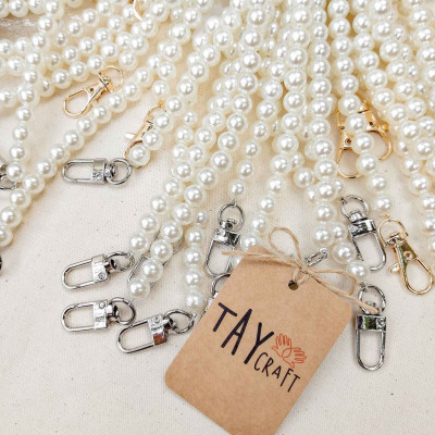Dây ngọc trai đeo túi xách 40cm dây thay thế đeo túi đeo vai DIY phong cách phụ kiện túi xách