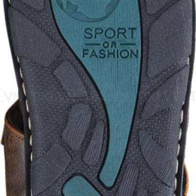 Giày Sandal Nam Da Bò Cao Cấp SUNPOLO SUSDA20N - Nâu