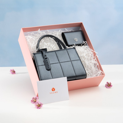 Túi Yuumy ( Thời trang nữ túi đeo chéo da + ví mini -  Bộ quà tặng túi xách Rạng Rỡ YHQ02 )