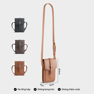 Túi Yuumy ( Thời trang nữ mini đựng điện thoại - Túi đeo chéo da Bergen YN248 )