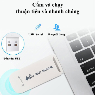 USB phát wifi từ sim 4G 5G Dongle, Dcom wifi, bộ phát wifi tốc độ cao sử dụng mọi loại sim - Hàng chính hãng / Hàng nhập khẩu