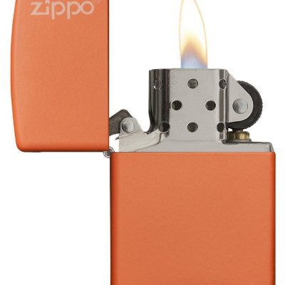 Bật Lửa Zippo Orange Matte with Zippo Logo 231ZL