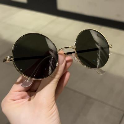 Kính mát thầy bói mắt tròn xoe cao cấp + tặng kèm hộp đựng khăn lau