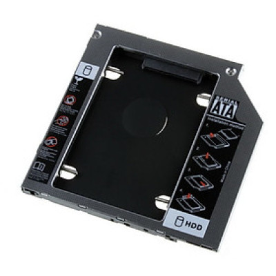 Khay ổ cứng Laptop Caddy Bay dày 12.7mm - Hàng chính hãng 