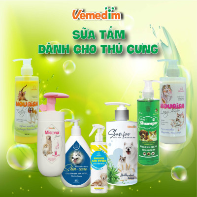 Vemedim Soothing EAR - Dung dịch vệ sinh tai thú cưng, chai 100ml