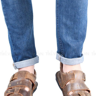 Giày Sandal Nam Da Bò Cao Cấp SUNPOLO SUSDA20N - Nâu