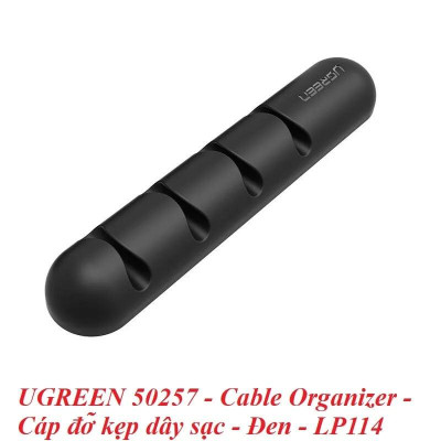 Ugreen UG50257LP114TK Màu Đen Gá đỡ kẹp dây sạc cao su 4 Khe - HÀNG CHÍNH HÃNG