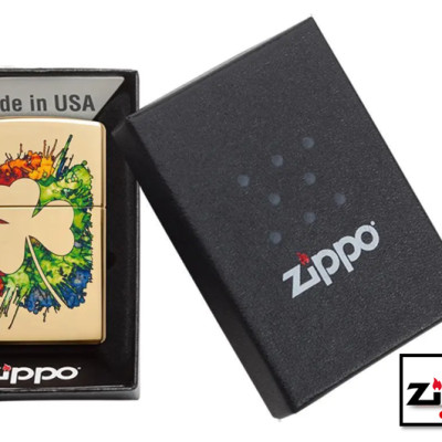 Bật lửa Zippo 49125 Graffiti Clover Design - Chính hãng 100%