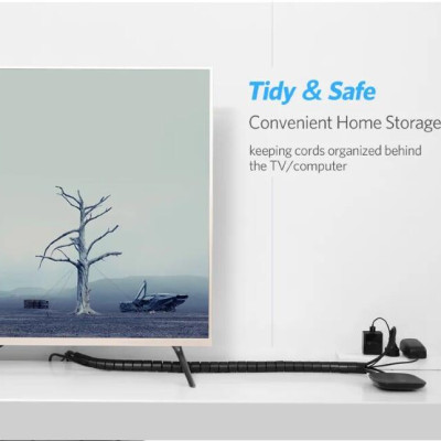 Ugreen UG30819LP121TK 3M màu Đen Dây ống xoắn PE bảo vệ cáp cao cấp - HÀNG CHÍNH HÃNG