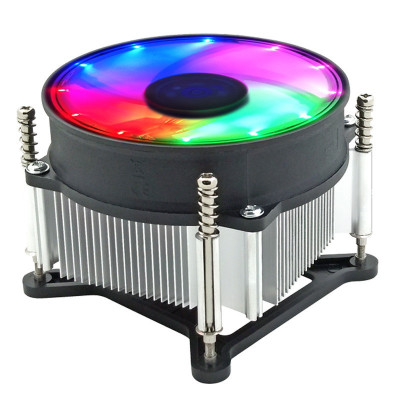 Quạt tản nhiệt CPU Led rainbow 11X for Intell lõi đồng nguyên chất cho máy tính hàng nhập khẩu