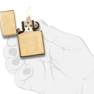 Bật Lửa Zippo Venetian Brass