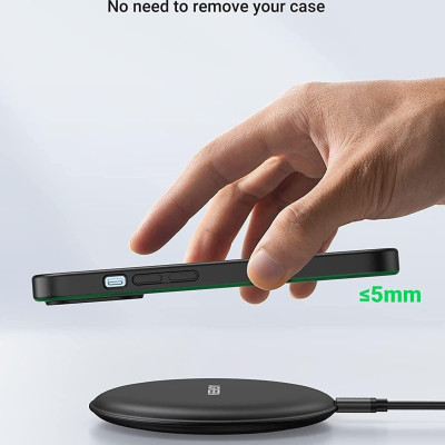 Ugreen UG80537CD186TK 15W Màu ĐEN Đế sạc không dây - HÀNG CHÍNH HÃNG