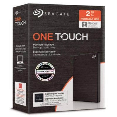 Ổ Cứng Di Động HDD Seagate One Touch 1TB 2.5" USB 3.0 + Phục Hồi Dữ Liệu Rescue_Hàng chính hãng