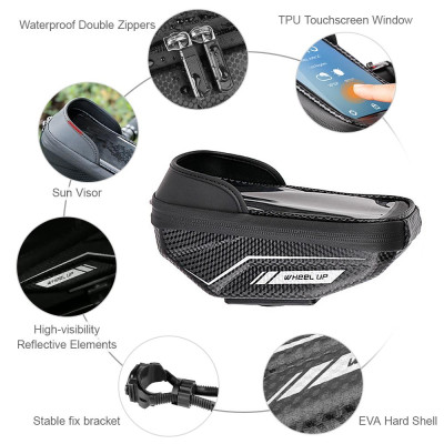 Túi gắn khung trước xe đạp để giữ điện thoại, không thấm nước