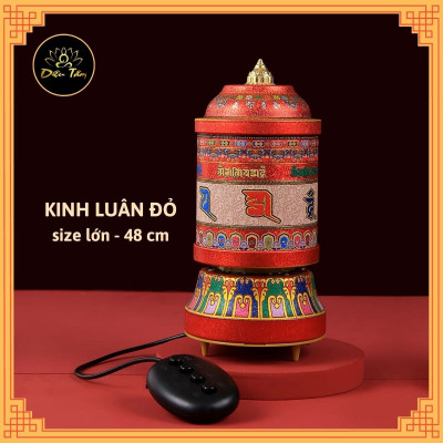 Kinh luân điện -Bánh xe cầu nguyện cắm điện, có kinh bên trong.