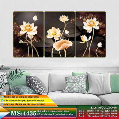 Tranh treo tường trang trí phòng khách, phòng ngủ, phòng ăn:4435L15F