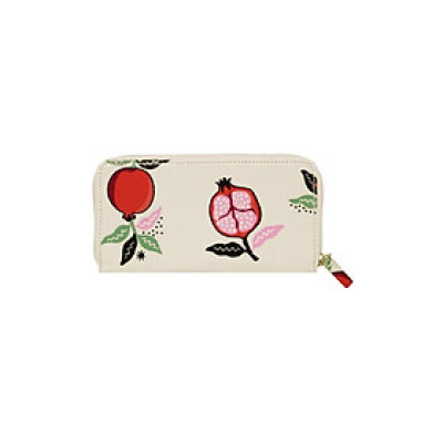 Cath Kidston - Ví nữ dài/Continental Zip Wallet - Pomegranate - Cream -1049237