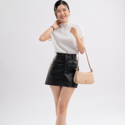 Túi Yuumy ( Thời trang nữ kiểu dáng basic size 24 - Túi đeo vai da Seasand YN228 )