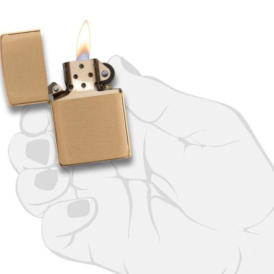 Bật Lửa Zippo Armor Brushed Brass 168