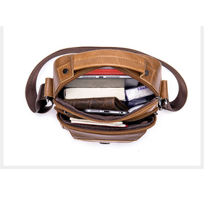 Túi đeo chéo nam Marrant BHM7329 Túi xách tay, da bò nguyên miếng, không bong tróc