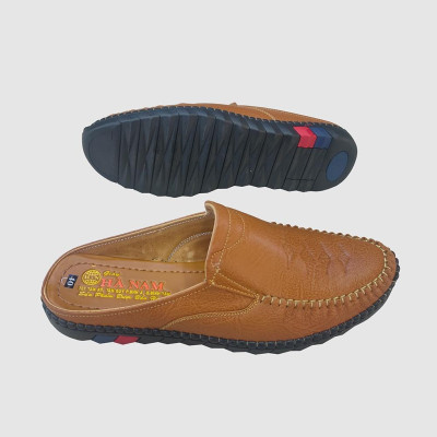 Dép Bít Mũi Nam HÀ NAM Da Bò Thật Cao Cấp GSB20124