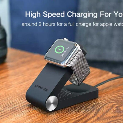 Ugreen UG30703CD156TK Màu Đen Gấp sạc từ tính cho đồng hồ thông minh Apple - HÀNG CHÍNH HÃNG