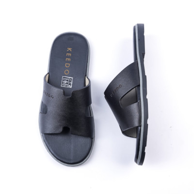 Dép da nam chữ H cao cấp KEEDO PK018