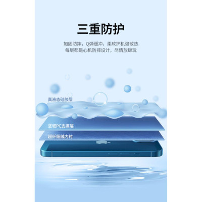 Ugreen UG90333lp544TK Silicone Màu Xanh Ốp lưng Iphone 13 6.1inch - HÀNG CHÍNH HÃNG