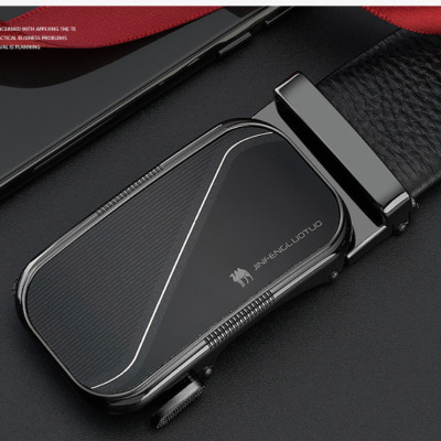 Thắt lưng nam da bò nguyên chất mặt khóa tự động hợp kim cao cấp